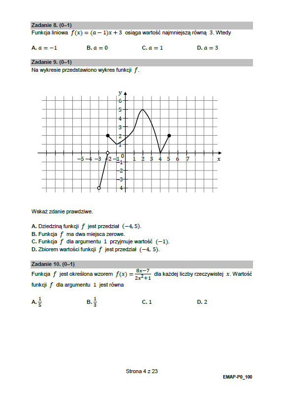 matematyka matura próbna arkusz 2021